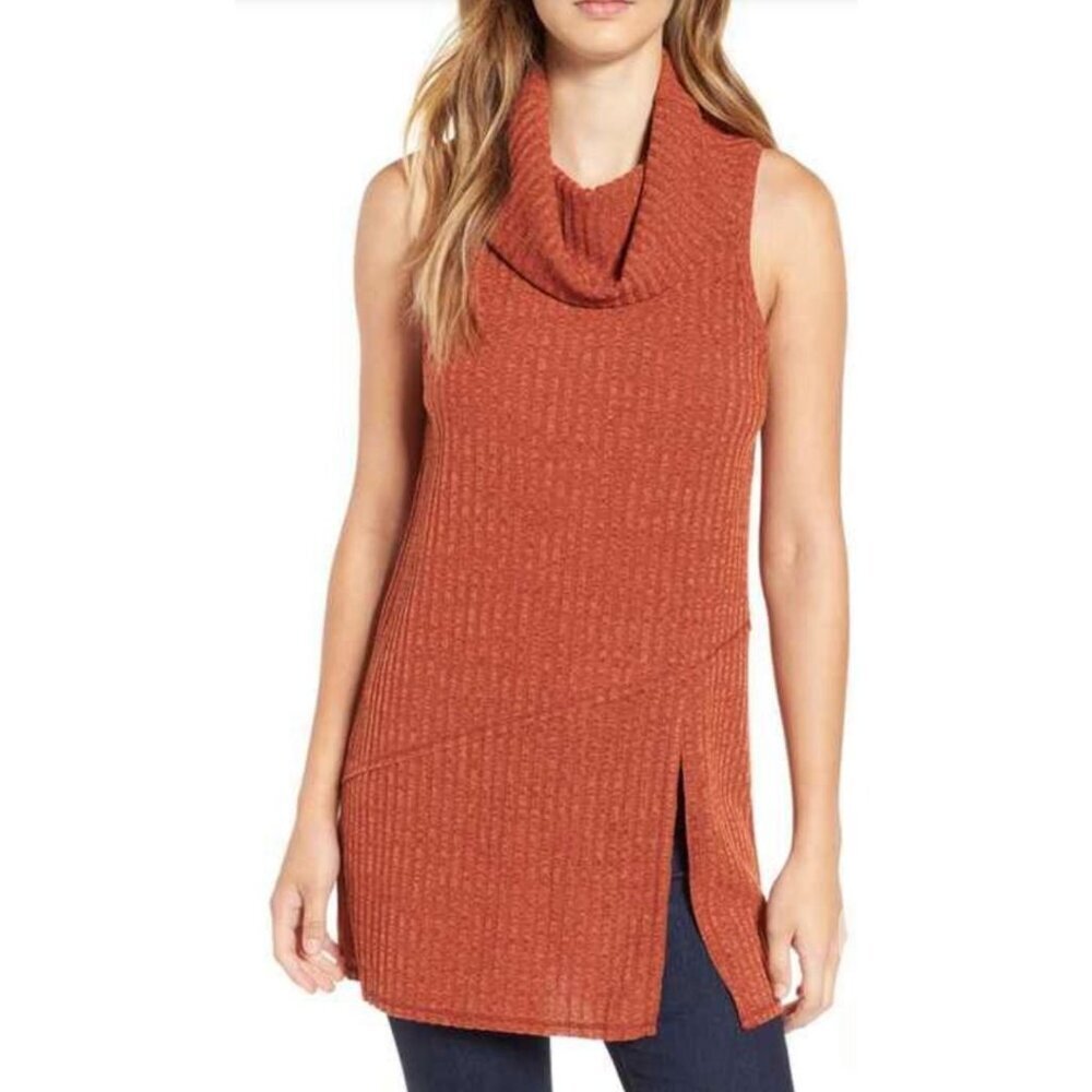 ASTR the LABEL Sleeveless Cowl Neck Tunic Top M